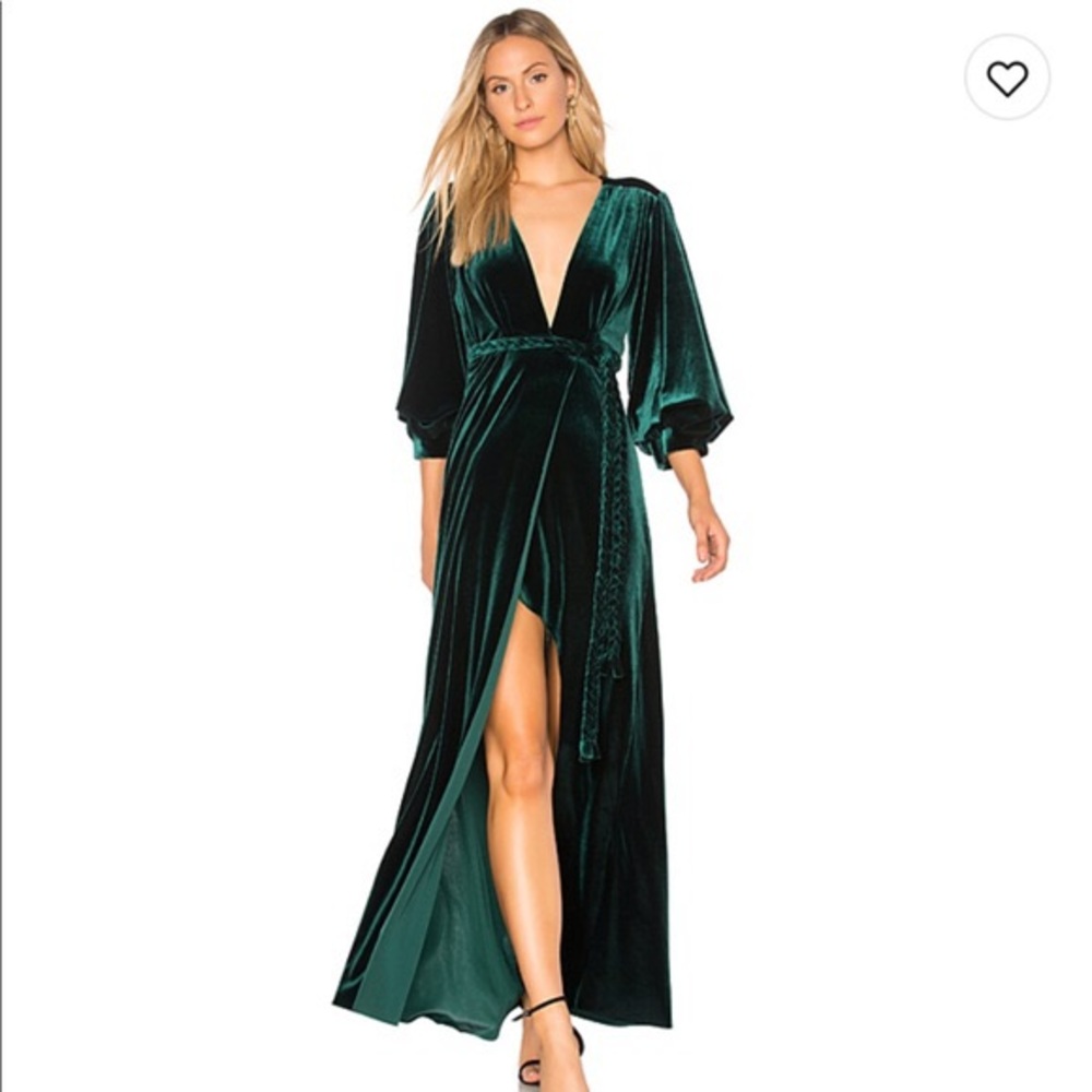 SOLD ❤️NWT Misa Los Angeles velvet wrap dress - XS